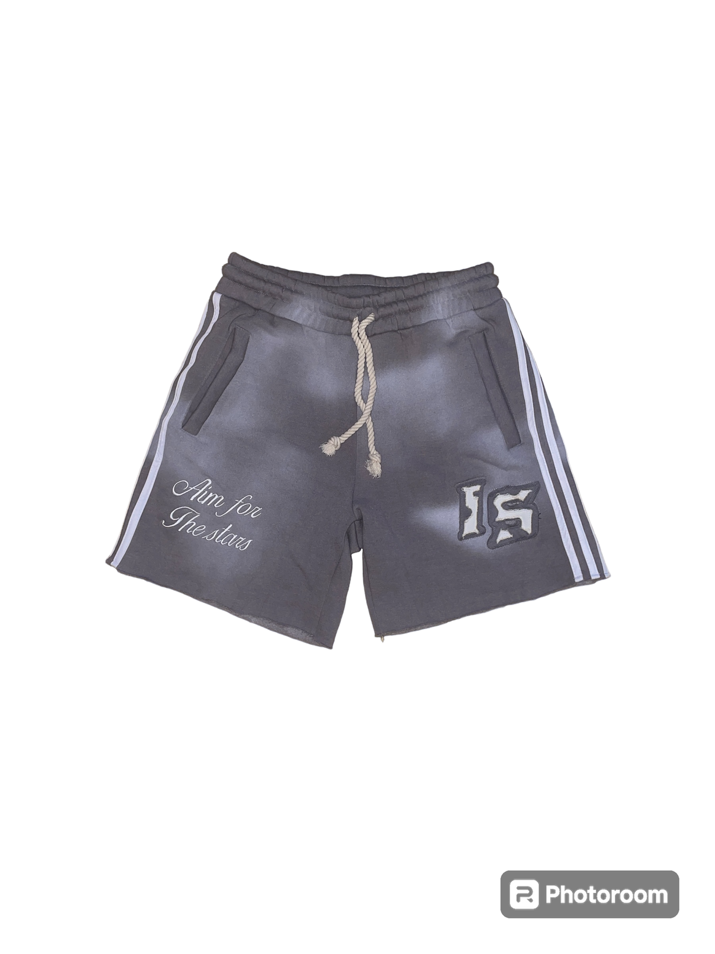 Grey short & zip up set