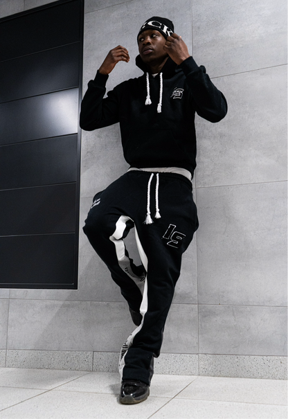 Black flare pants