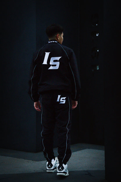 Black Windbreaker tracksuit