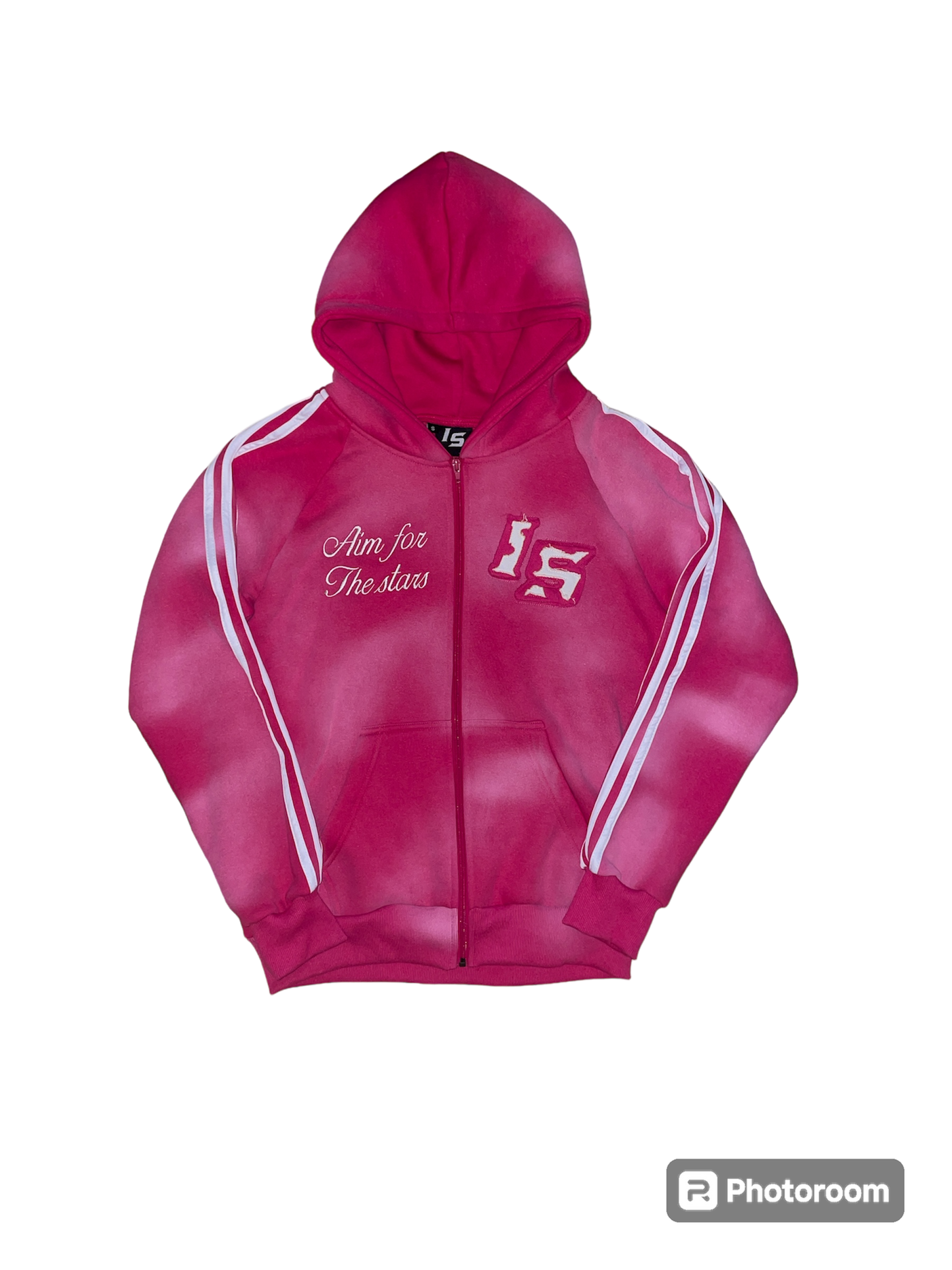 Pink zip up hoodie