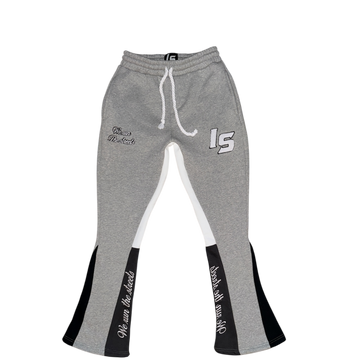 Grey flare pants