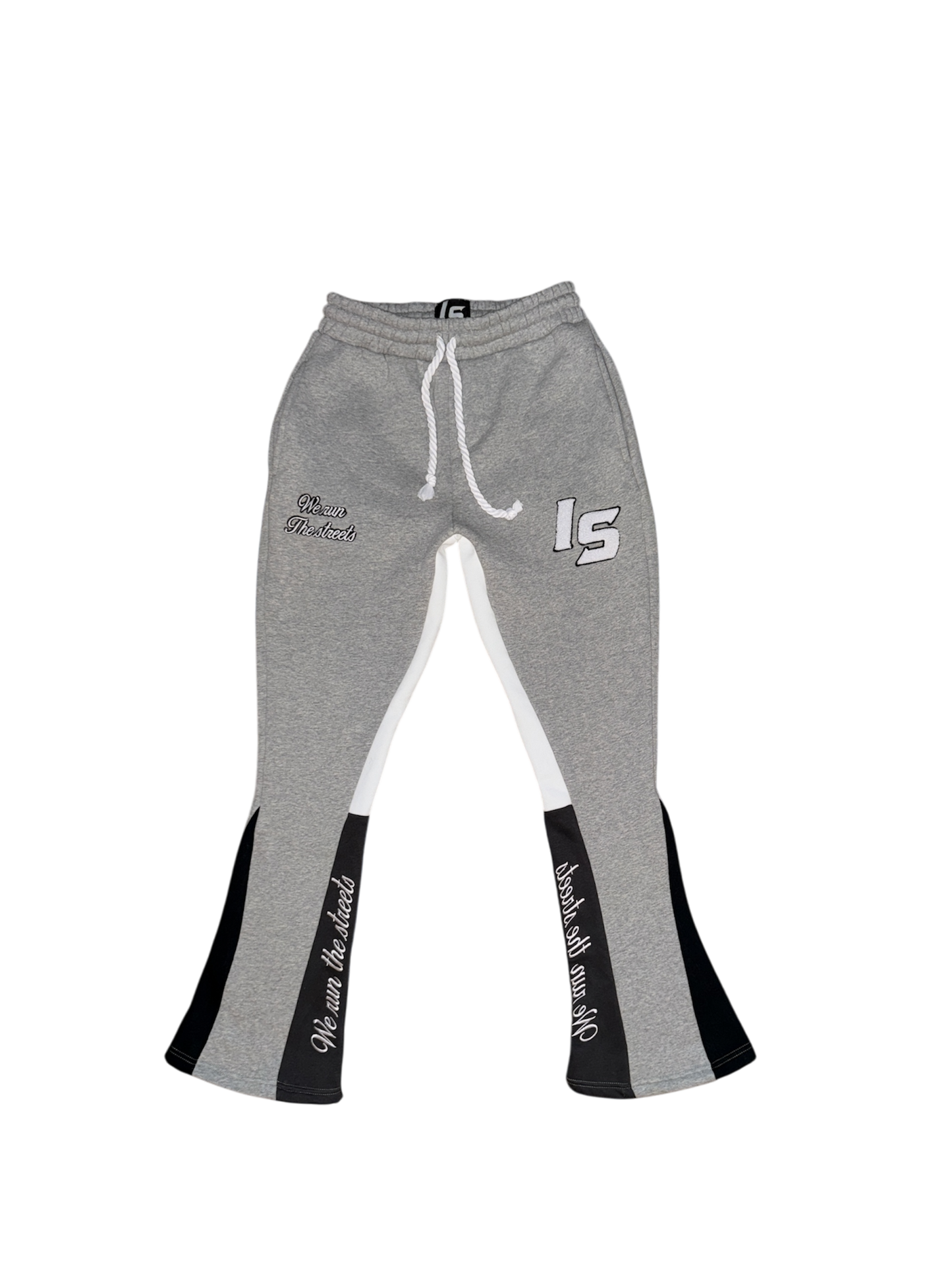 Grey flare pants