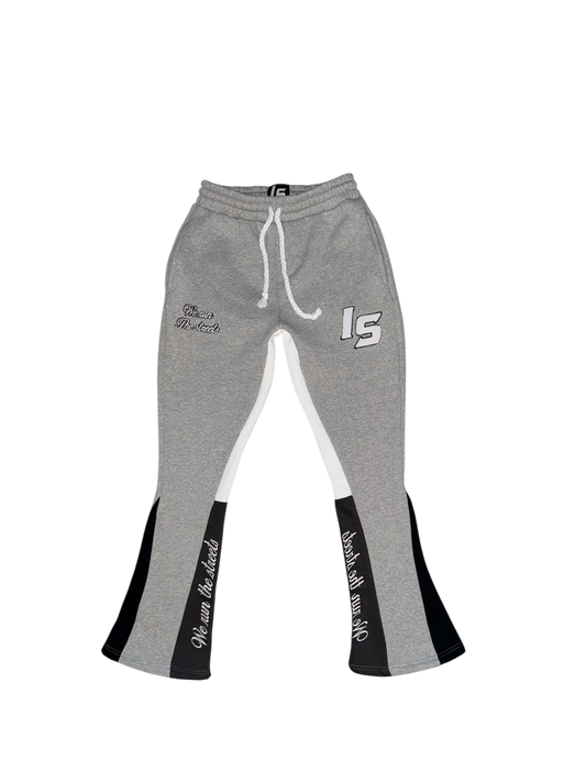 Grey flare pants