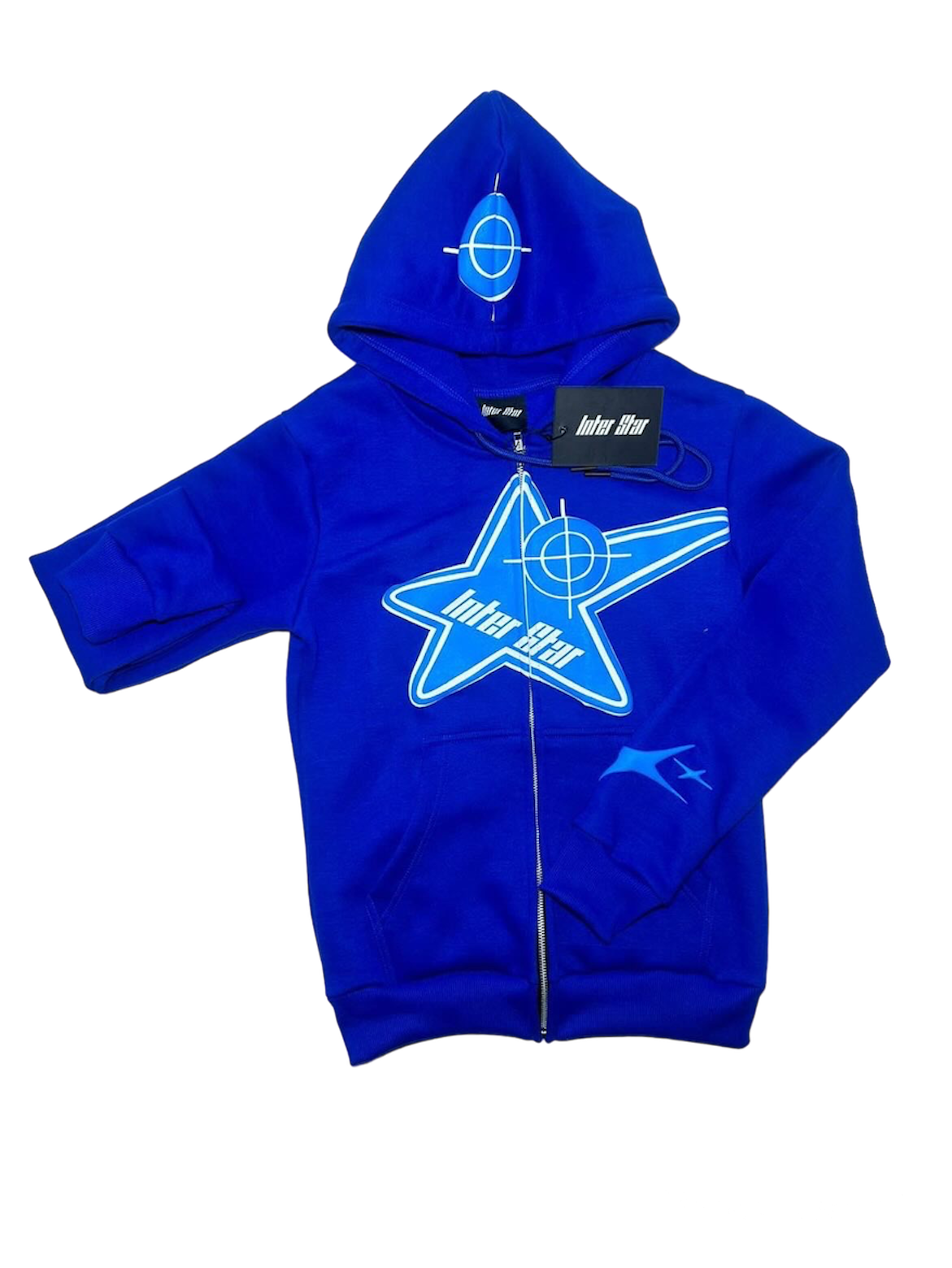 Blue zip up hoodie